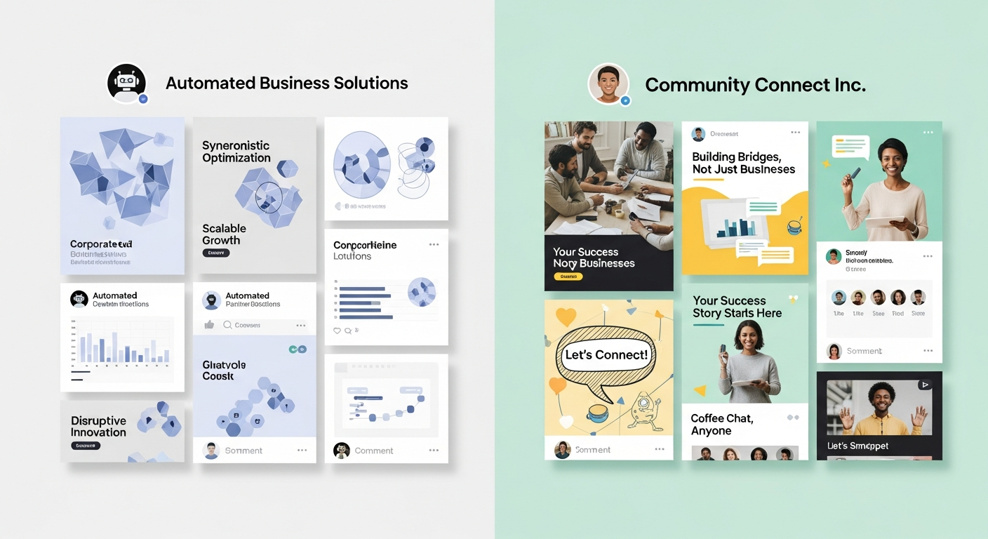 Comparison between robotic and human social media posts